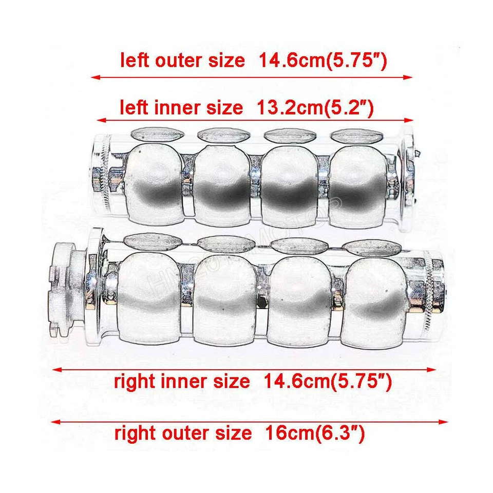 1" Inch Motorcycle Handlebar Hand Grips for Harley-Davidson Sportster XL1200 883 - Image 2 of 4