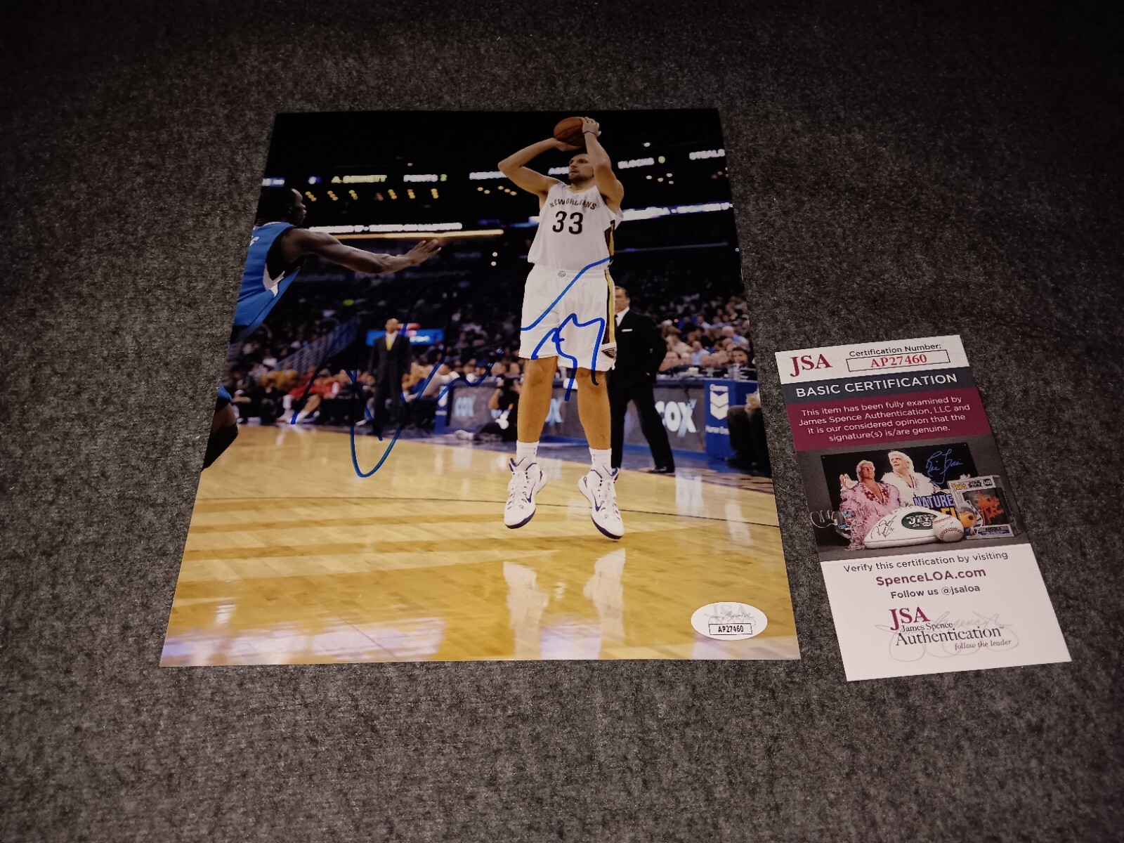 Ryan Anderson Autographed Signed New Orleans Pelicans 8x10 Jsa 