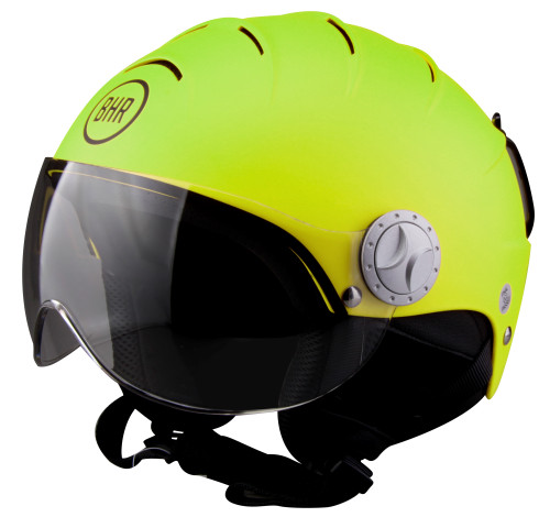 CASCO SKI BHR 820 VERDE OPACO CON VISIERA PER SCI OMOLOGATO TG. M