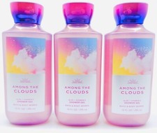 3 BATH BODY WORKS AMONG THE CLOUDS SHOWER GEL BODY WASH 10 oz NEW