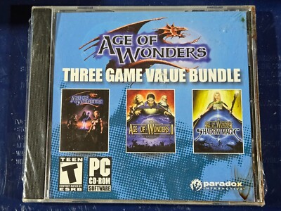 New Sealed Age of Wonders Classic Bundle PC CD ROM ~ 3 Games Paradox Interactive