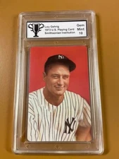 1973 U.S. Playing Cards Ace of Spades Lou Gehrig, 10 GEM MINT