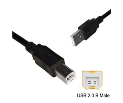 Cmple 70-Inch (10FT) USB 2.0 Printer Cable - A Male To B Male, White (Lifetime Warranty)