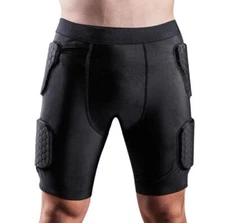 Men Sport Soccer Short Pant Rash Shock Padded goalkeeper Athlete Shorts gift