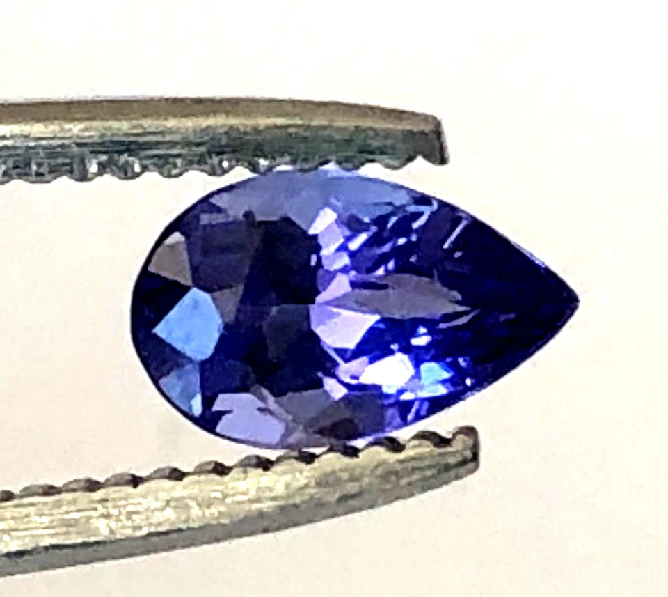 EGL USA 0.92 Ct Natural Oval Tanzanite Loose Gemstone Pear Shape Appraised $600 - Image 2 of 4