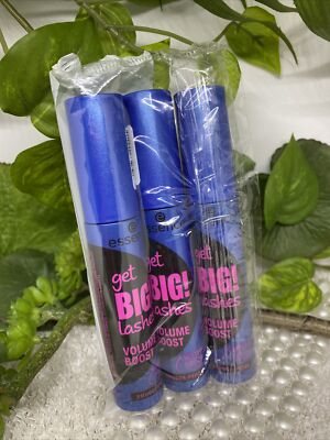 essence get BIG! Lashes Volume Boost Wasserfeste Smudge-Proof Mascara 3 x 12ml