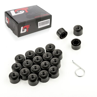 20x Radschraubenkappe Kappen Radmuttern Set 17 mm schwarz matt für MERCEDES-BENZ