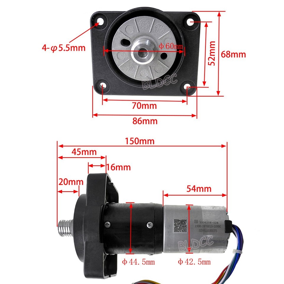 Husqvarna Automower Drive Motor DC 18V 24V Brushless Gear Motor Robot