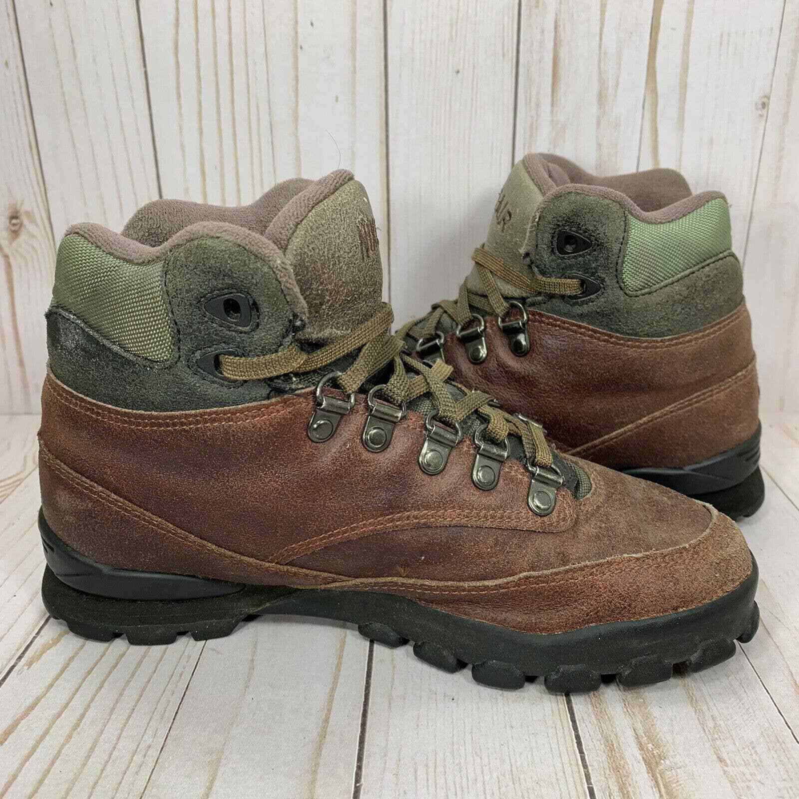 Vintage Nike ACG Leather Trail Hiking Boots Mid Lace … Gem