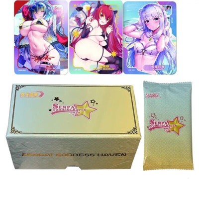Senpai Goddess Haven 3 Premium Spicy 90 HOLO Card Anime Waifu Booster Box NEW