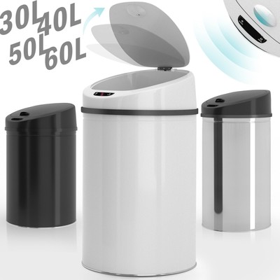 Jago  Mülleimer mit Sensor Abfalleimer Automatik 30/40/50/60 Liter Edelstahl