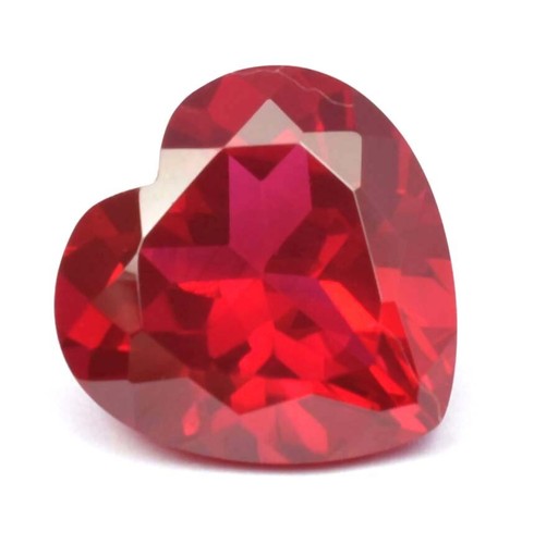 Pierre Précieuse Rubis Naturel 12x8mm, Taille émeraude, Couleur Rouge Intense - Sans Défaut