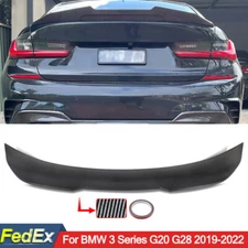 Highkick PSM Style Trunk Spoiler For BMW G20 330i M340i 2019-24 Carbon Look ABS