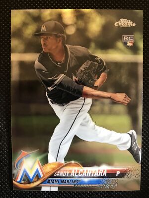 2018 Topps Chrome Sandy Alcantara Rookie Card RC #…
