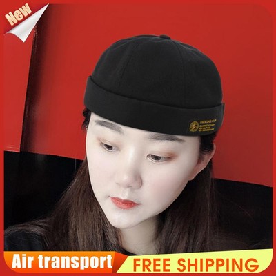 Street Casual Damen Herren Beanie Skullcap Krempe Mütze Hip Hop Docker Pumpkin Cap