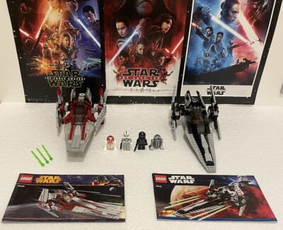 LEGO Star Wars V-Wing Starfighters 75039 & 7915 - 100% Complete - Mint Condition