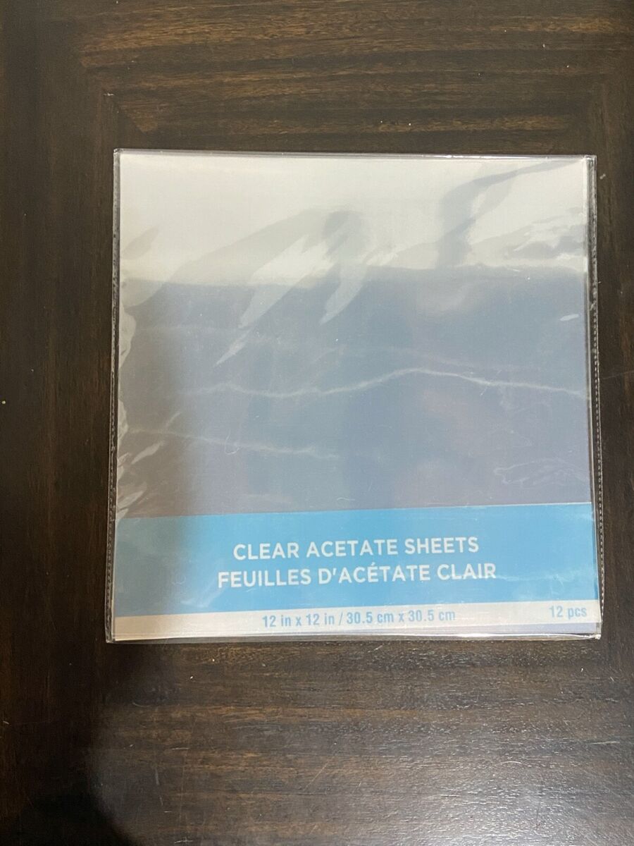 Acetate Sheets 12 x 12, Clear