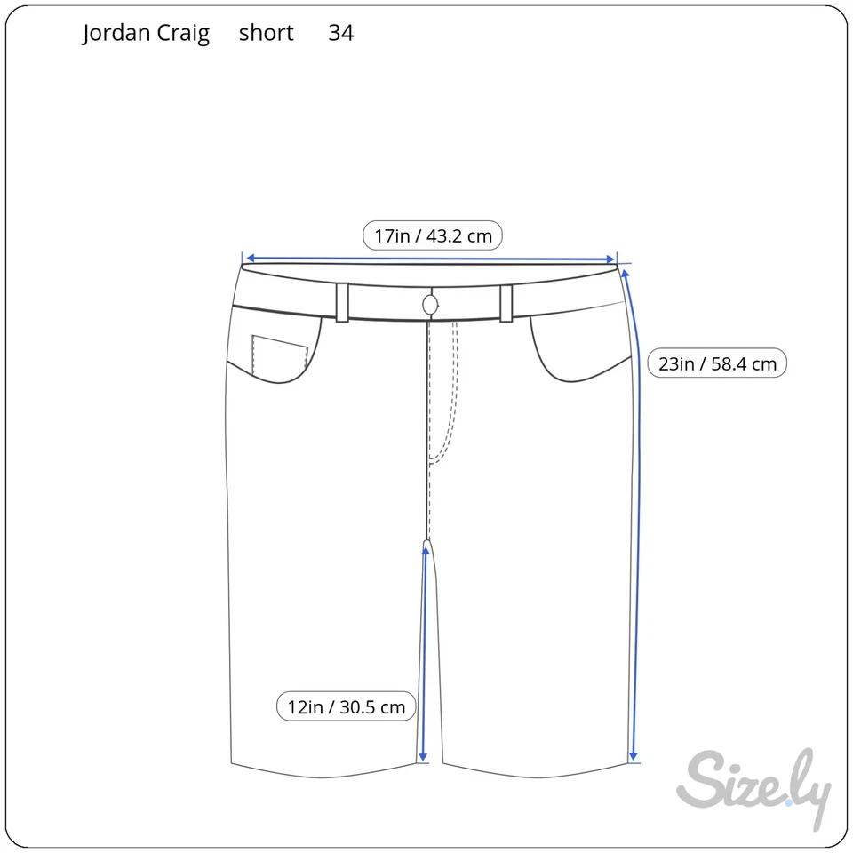 Jordan Craig Vaqueros Vaqueros Cortos Blanco Hombre 34 Mezcla Algodón Foto 2 de 4