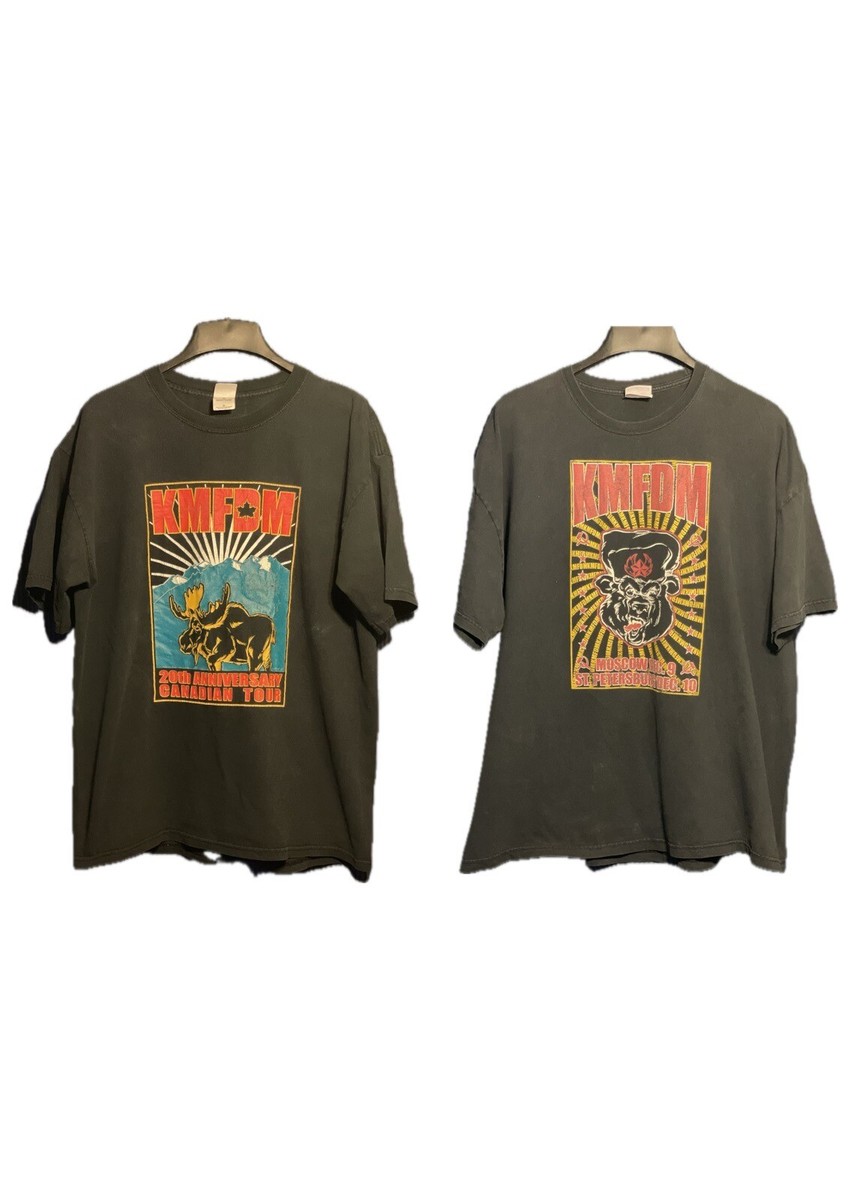 KMFDM 2004 20th Anniversary Canadian Tour Moscow T Shirt Sz XL/2XL