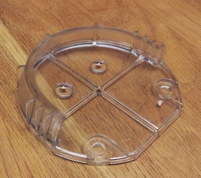 Hand Blown Art Glass Platter Wall Hanging Mounting Kit Plate Clear for