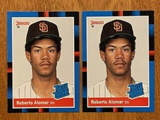 ROBERTO ALOMAR: 1988 Donruss Rookie Set Break #34 Lot of 2 NM/M