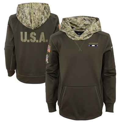 dallas cowboys olive green hoodie