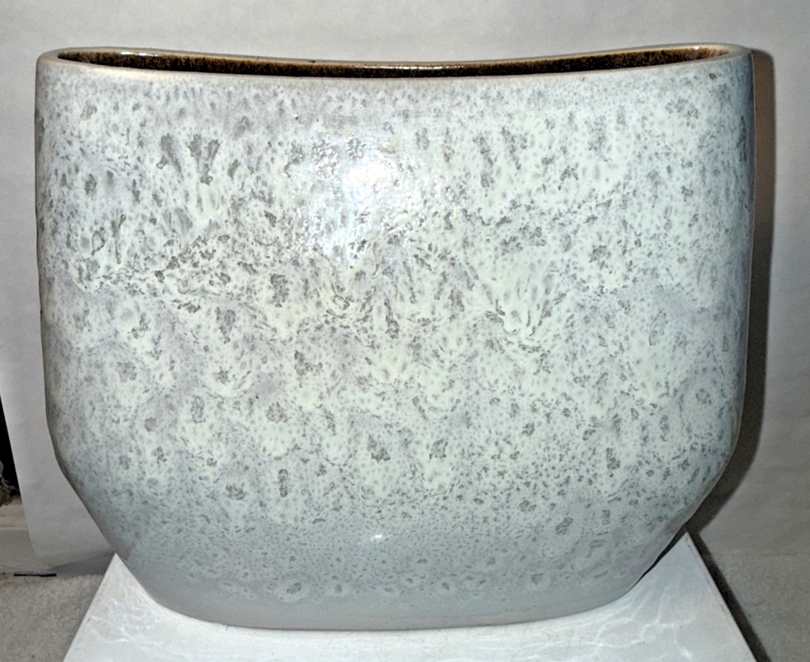 Russel Wright Bauer Figured White #1A Pillow Vase Mid Century Art
