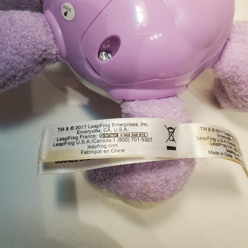 Leap Frog Interactive Dog Sing & Snuggle Violet 8” Musical Light Up Toy Working - Picture 13 of 21