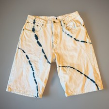 Vintage Y2K Levi s 569 Baggy Bermuda Denim Shorts Sz 32 Distressed Skater
