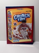 2020-21 Donruss Rui Hachimura #11 Crunch Time GOLD PRESS PROOF Wizards Lakers