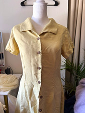 Tommy Bahama Vintage Silk Woven Shirt Dress Button-Front Collared Women's XS