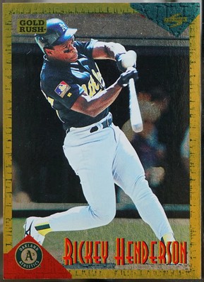 1994 Score Rookie & Traded - Gold Rush Baseball Rickey Henderson #RT13 NM