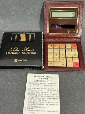 Vintage Kyocera Pocket Solar Calculator - The One Louis Vuitton Rebranded in 80s