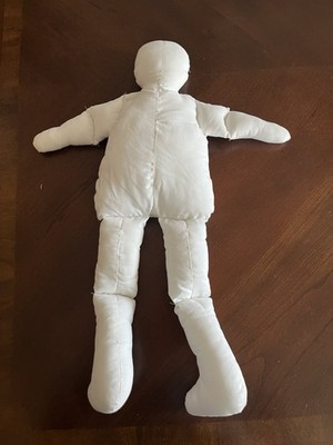 Vintage Pillowcase 20 Inch Stuffed Doll Form.