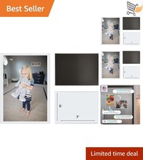 Magnetic Photo Pocket Frame White 5x7 Inches Pack of 10 for Refrigerator Display