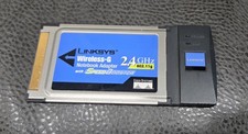 Linksys PCMCIA Wireless G Notebook Adapter WPC54GS Ver2 With Speed Booster WIFI