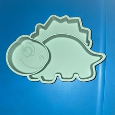 Silicone Suction Plate Babies/ Kids Green Dinosaur Dinnerware BPA/ PVC FREE