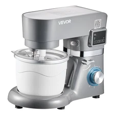 VEVOR Ice Cream Maker, 1.8 Qt. Capacity, 6-Speed Electric Stand Mixer, with LED