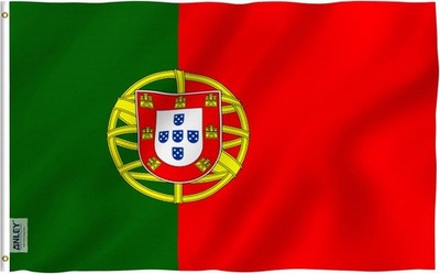 Portugal Flag 3x5 Ft Anley Fly Breeze Fade Proof Canvas Header