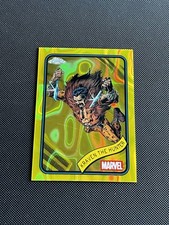 2025 Topps Chrome Marvel Kraven The Hunter #18 Yellow Lava Refractor