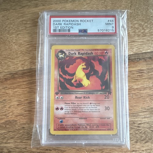 Dark Rapidash (1st Edition) graded PSA 9 for sale on eBay
