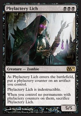 Phylactery Lich - Medium Play MTG Magic 2011 Core Set