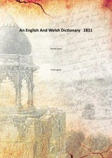 Image of An English And Welsh Dictionary [Hardcover]