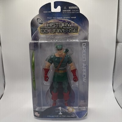 2008 History of The DC Universe Series 1 Green Arrow 7'' Figure DC Direct Toys