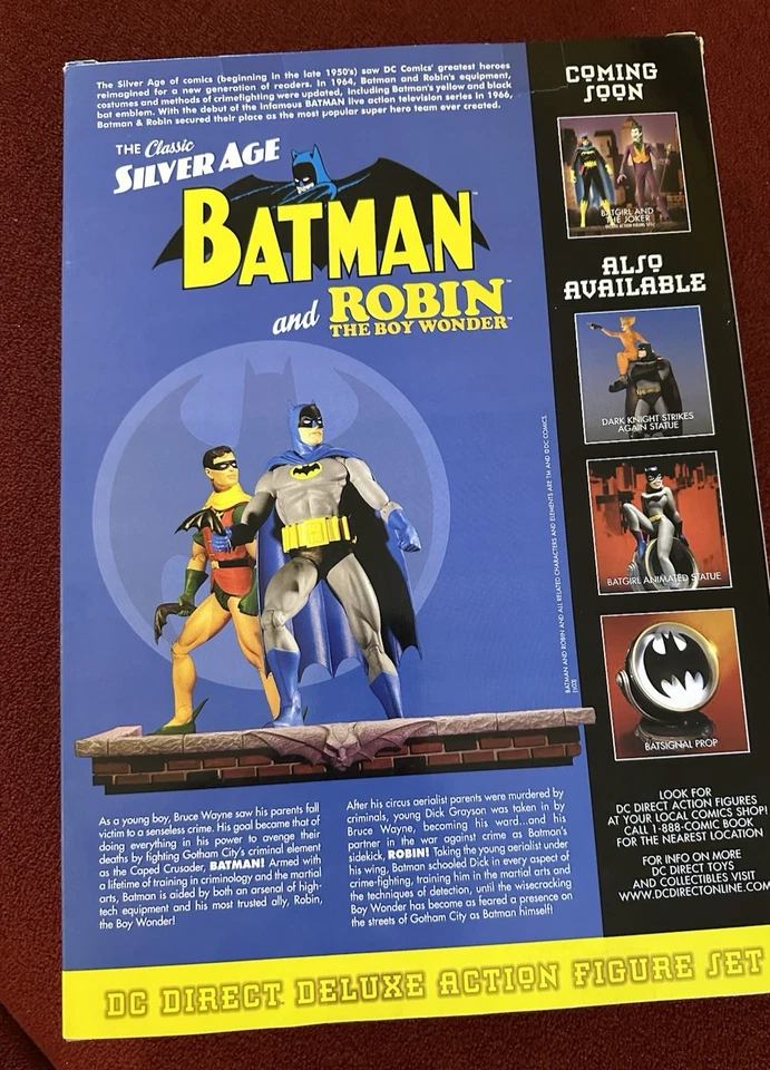DC Direct Clásico Edad de Plata Batman y Robin Figuras de Acción 6" Juego de Lujo 2003 Foto 2 de 2
