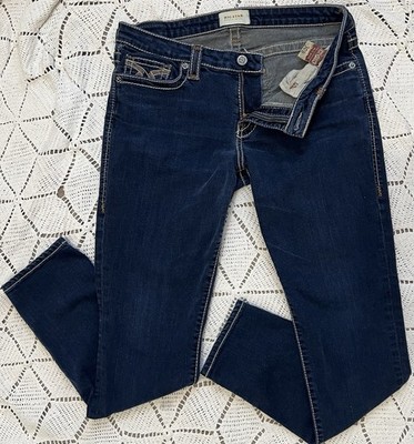 Big Star Maddie Skinny Jeans 30R Dark Wash Stretch Y2K Women s Pant Thick Stitch
