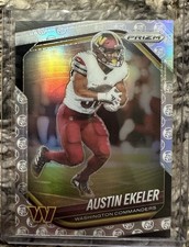 2025 Prizm Football Austin Ekeler White Knight Parallel #3/3 Commanders