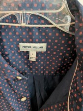 Peter Millar Men's Large Golf Or Dress Shirt Button Up With Pocket