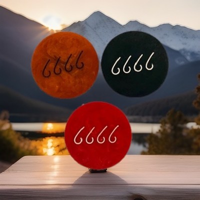 Four Sixes Poker Chips 3 total,VERY RARE- Chip,Yellowstone or 4 sixes Ranch