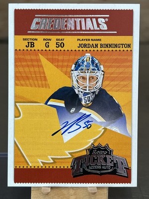 2024 Upper Deck Credentials Retro Ticket Access Jordan Binnington #RTA-JB Auto